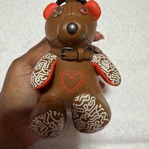 Coach Keith Haring Bear Bag Charm Keychain